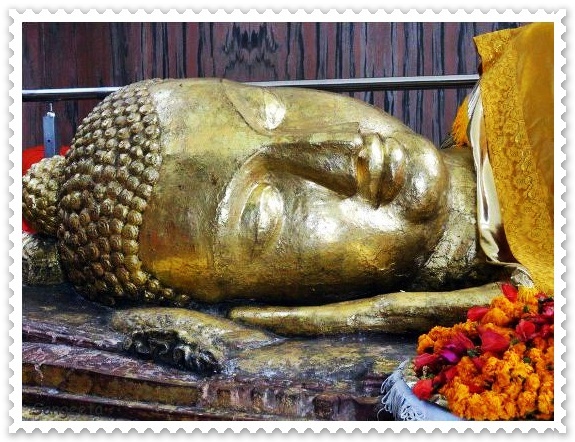 Lord Buddha lies in Eternal Sleep in Kushinagar