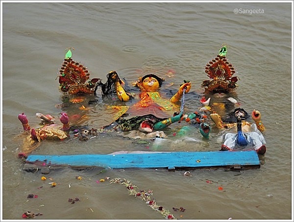 Durga Puja Immersion Sights from Kolkata