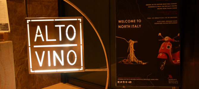 “Sera Italiano”; Northern Italy Food Fest in Alto Vino, Marriott